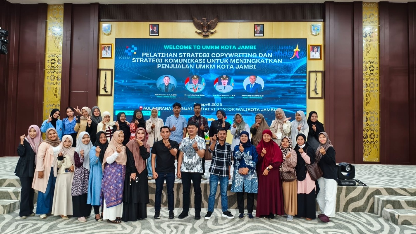 Tingkatkan Literasi Digital, Ratusan UMKM Antusias Ikuti Pelatihan Copywriting di Kantor Walikota Jambi